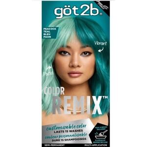 got 2B-Color Remix Customizable Color Lasts For 15 Washes - #097Peacock Teal-NIB